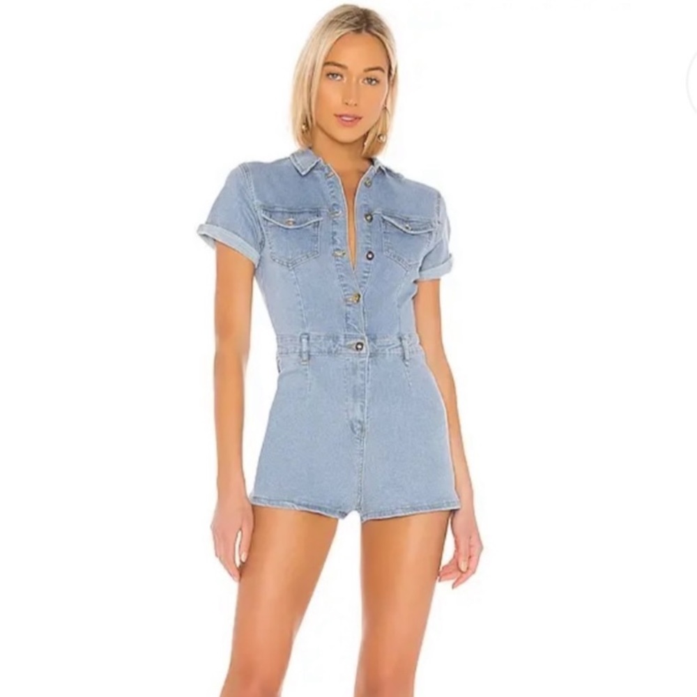 Superdown Demin Romper
